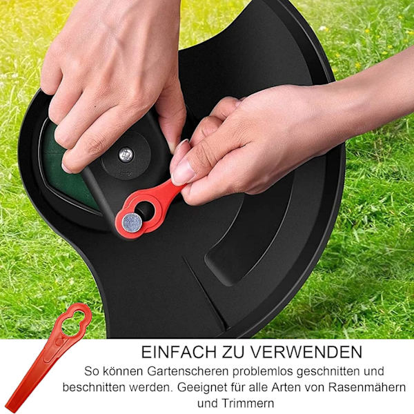 12*7mm, 20 st reservdelar i plast, gräsklippare kantklinga P