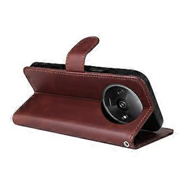 Til Xiaomi Redmi A3 4G/Poco C61 4G Etui Magnetisk Lås Læder Flip Wallet Telefon Cover Style A