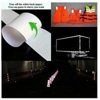 Reflekterende tape, 2 stk. 5cm × 3 meter reflekterende selvklebende tape