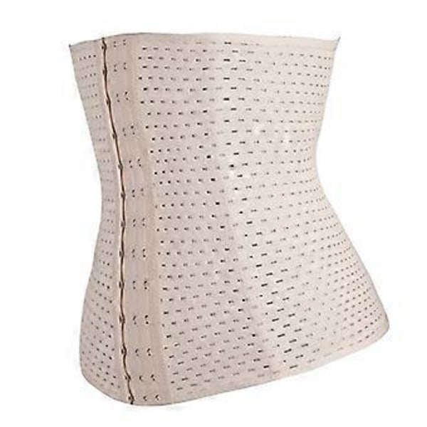 Åndbar talje-abdominal korset bælte Body Shaper Trainer XS(Beige L) Beige L