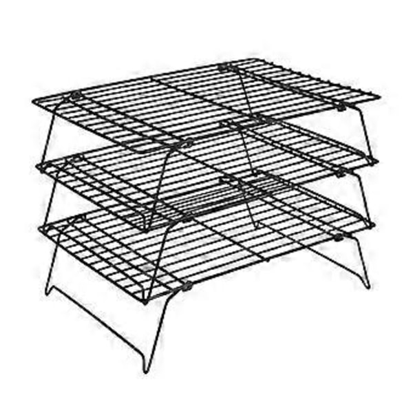 Non-stick Brödkylningsställ Järnmaterial BBQ Nät Grillställ Hopfällbart Baknät Lämpligt för Campingfester D