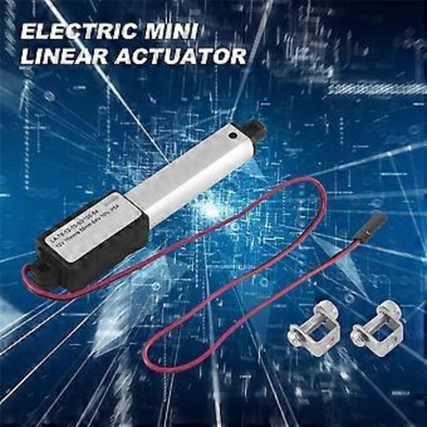Elektrisk Mini Linjär Aktuator Slaglängd, 64N/14.4Lb, Hastighet 1.5cm/S Mini Vattentät Rörelse Aktuator Sm