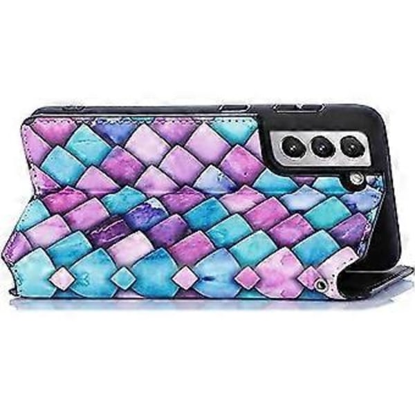 Kompatibel med Samsung Galaxy S22Plus Cover Pigeagtig Luksus, Wallet Cases Galaxy-S22Plus Cover Flip Folio Gaxaly S22Plus Beskyttende Skind med Stativ PU Læder
