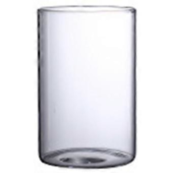 Klar Glasvas Blomvas Minimalistisk Glasvas Cylinderformad Blomvas för Bröllop Vardagsrum Dekorativ Gåva 6.5x10cm