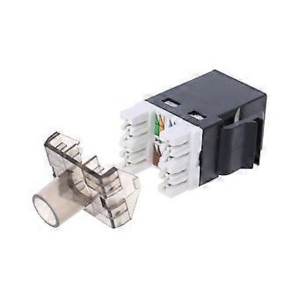 RJ45 Cat6 Keystone Jacks Slim Profil 2-pack, Ethernet Punch Down Keystone Jack Adapter