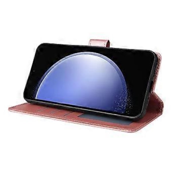 Til Samsung Galaxy S23 FE Etui Kort Slots PU Læder Flip Wallet Cover Style D