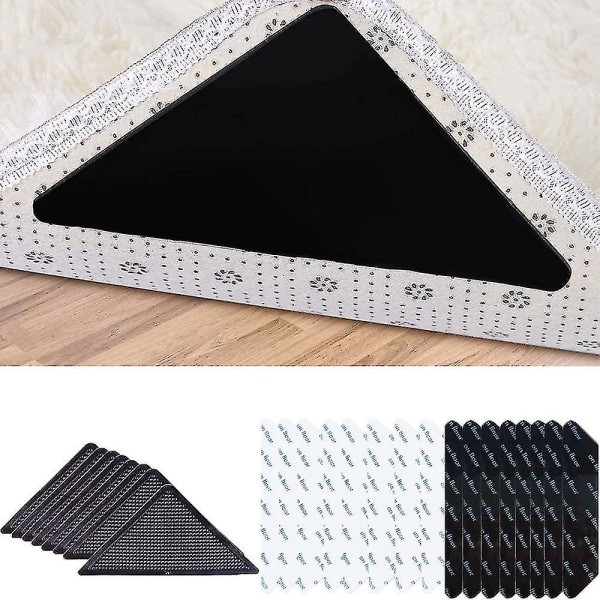 Paket med 24 Halkskyddande Mattor för Mattor, Mattgrepp, Mattkanter