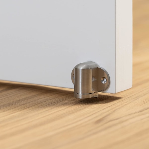 2x Magnetisk dørstopper - 2 dørbeskyttelse 5 x 4 cm og 2 gulv