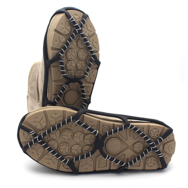 1 par Anti Slip Sne Traction Cleats Fjedre Design Rustfrit Stål
