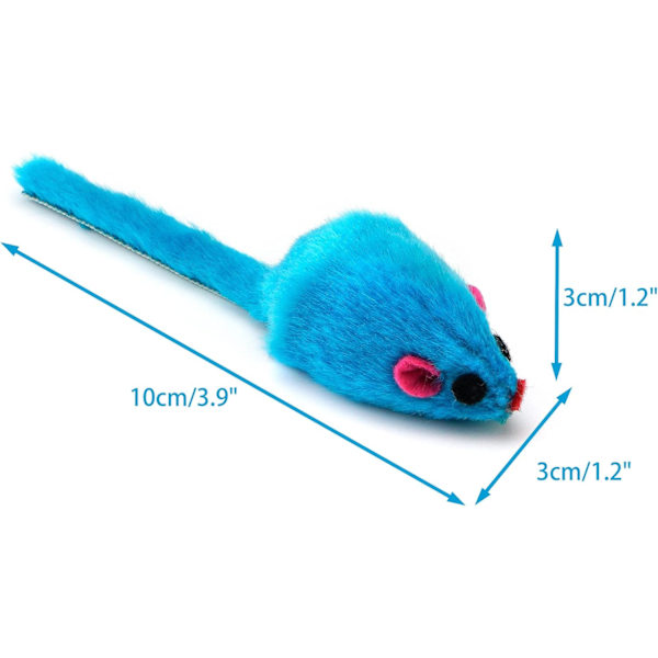 36 kappaletta 10,5 cm turkis hiiri kissa lelu hiiret ihana pieni kissa Inte