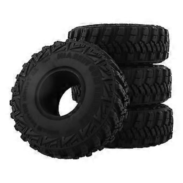 4 stk. 120x44MM Blødt Gummidæk 1.9 Tommer Hjul Rock Terrain Dæk til 1/10 RC Crawler Bil TRX-4 Axial S