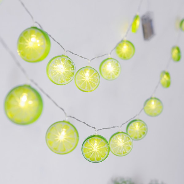Citronformade fe-lampor, 3M 20 LED-slingljus Batteridriven