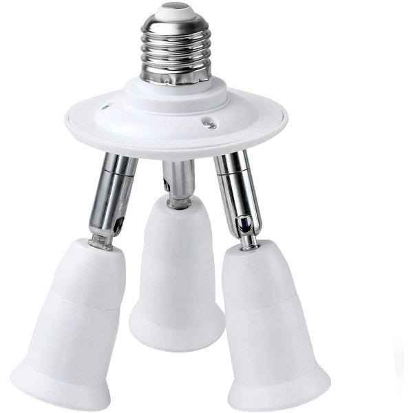 3 i 1 E26 lyspære splitter adapter konverter for standard L
