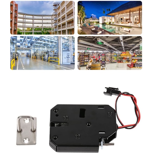 Elektrisk Lås Mini 12V 2A Elektromagnetiskt Lås för Lådor och Skåp