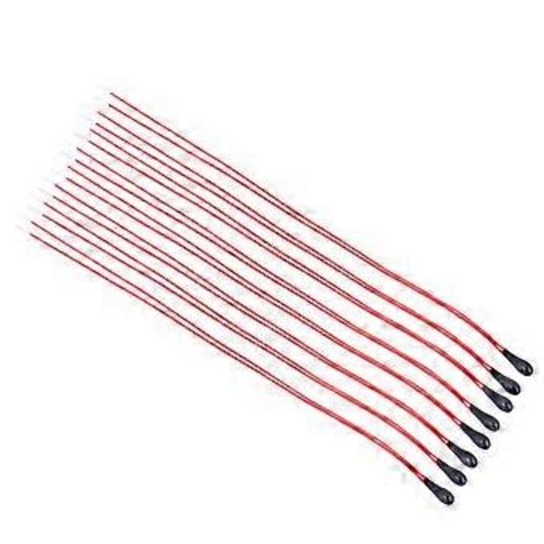 10 st Termistorer med Hög Känslighet & Brett Driftområde Elektronisk Kretskomponent för Reparation 100mm 3435