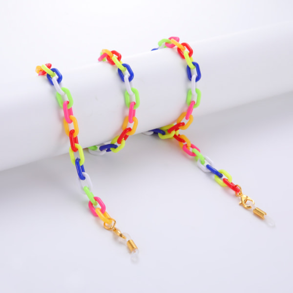 1PC Multicolor Glasögonkedja Remhållare Akrylrep Solglasögon
