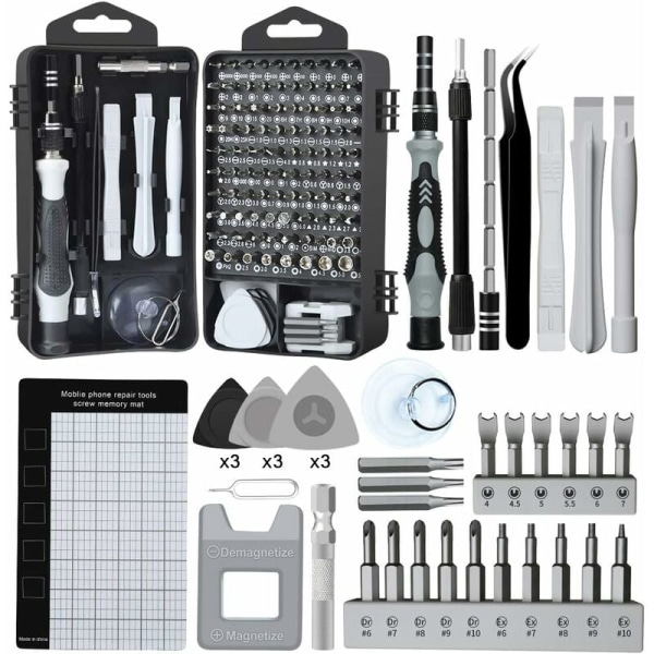 138-i-1 Mini Precision Skruvmejsel Magnetisk Minnesats för Fixering