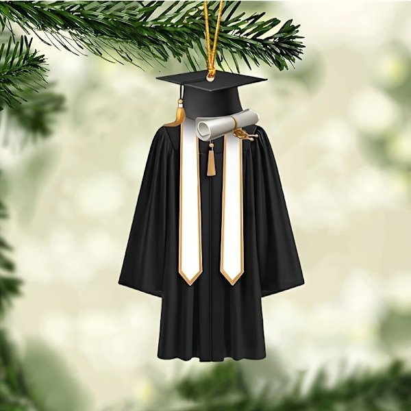 2025 Valmistujaisten Koristeet Ornamentti Valmistujaispuku Ornamentti Black
