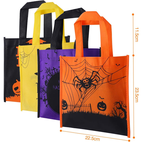 6 Halloween-karkkipussia, karkkikassi, Halloween-lahjakassi