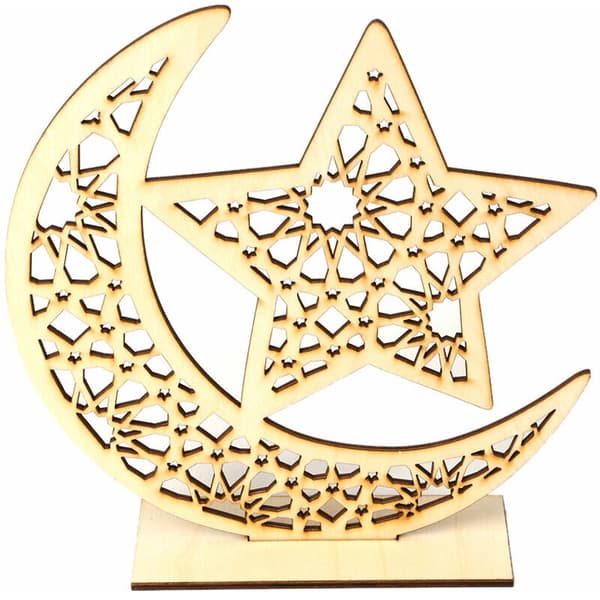 Eid Mubarak Træ DIY Måne Hjem Dekoration