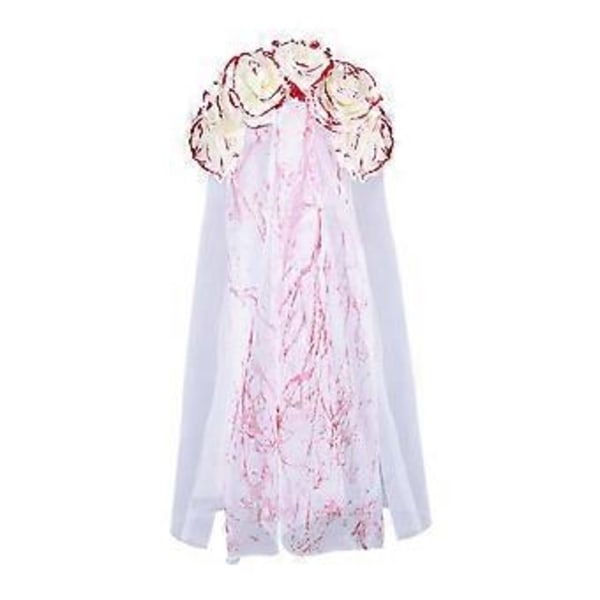 Blodigt slør med hårbøjle til kvinder pige maskerader maske gotisk brud Halloween cosplay kostume tilbehør UK15305BV1