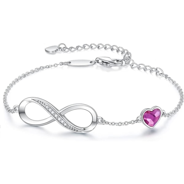 Violte SECRET 925 Sterling Silver Infinity Armbånd for kvinner, dame