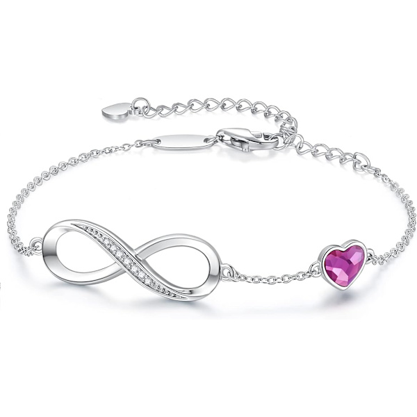 Violte SECRET Kvinners 925 Sterling Sølv Infinity Armbånd, Wom