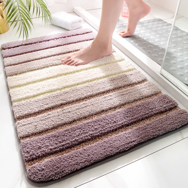 50 x 80 cm,Beige , Tapis de Bain Antiderapant,Extra Doux Tapis S