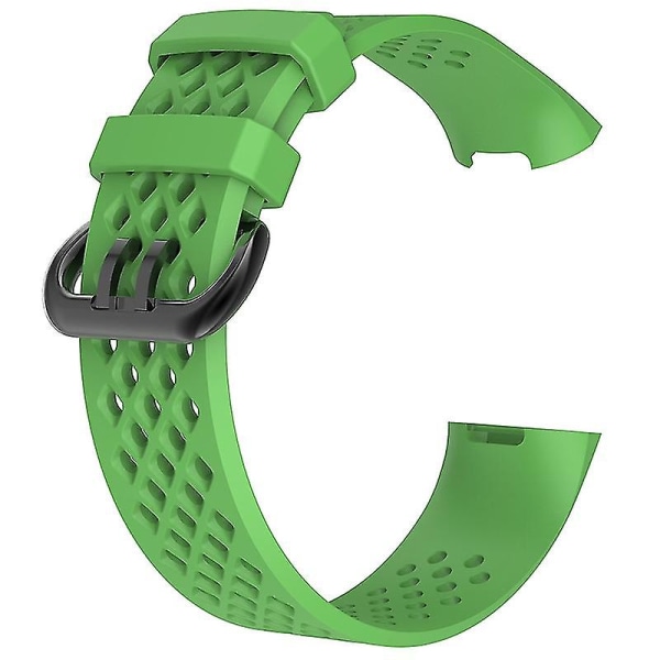 Kompatibilitet Watch silikon Andas klockband Handledsrem Kompatibel Fitbit Charge 3 Jikaix.L.Green