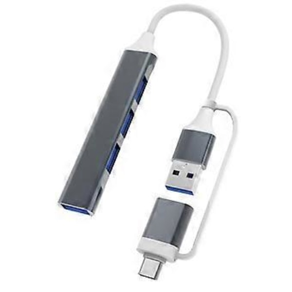 4-porttinen USB-C HUB Type-c/USB 3.0 2.0 Hub Multi Splitter -sovitin OTG tietokoneelle