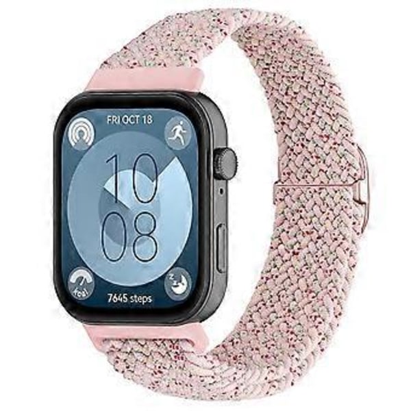 Justerbar flettet nylon urrem i vævet stil til Huawei Watch Fit 3 Style K