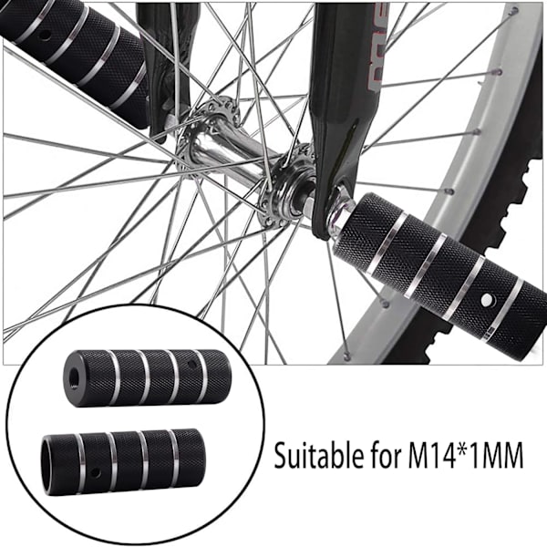 BMX-pinnar, cykelpinnar, MTB-pinnar, BMX-cykeltillbehör（svart）