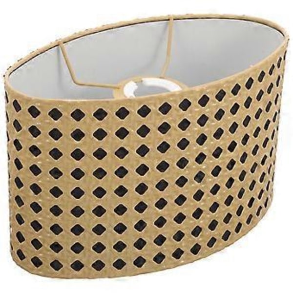 Metall Ihålig Oval Lampskärm Lampskydd Modern Lampskärm E27/E14 Metall Lampskärm Heminredning Yellow