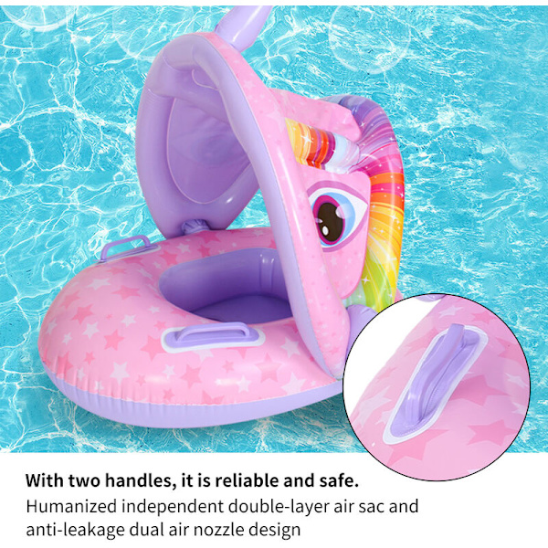 Baby Float Tube Ring PVC Uppblåsbar Småbarn Barn Simring