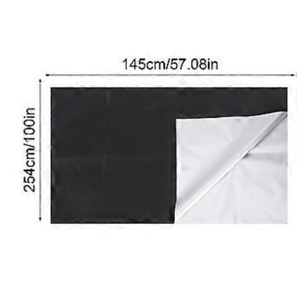 Rese Mörkläggningsgardin Rullgardin Fönster Termisk Isolerad Gardiner Sovrum Barnkammare Svart Gardin DIY Fönsterskydd för Sovsal 145x100cm 145x100cm