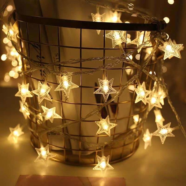 Starlight LED-stjerne varm farge \"plug-in-modeller\" 10 meter 100 lys