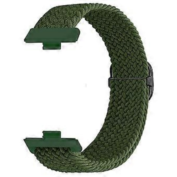 Til Huawei Watch Fit 3 Justerbar Nylon Flettet Urrem Vævet Stil Håndledsrem Style I