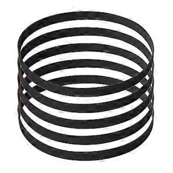5 st 5 mm skivspelare rem ersättning vikt längd 47-150 mm för RetroVinyl skivspelare för remdrivna skivspelare Fold in half 109mm