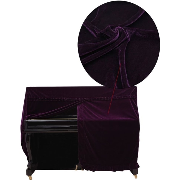 Upright Piano Cover, Upright Piano Cover Golden Velvet Protective