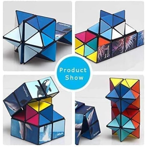 Rubiks kube 2 i 1, Rubiks kube, glatt overflate - holdbar og C