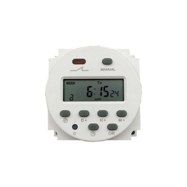 Elektronisk timer DC12V 16A 17 program Programmerbar LCD-display（1