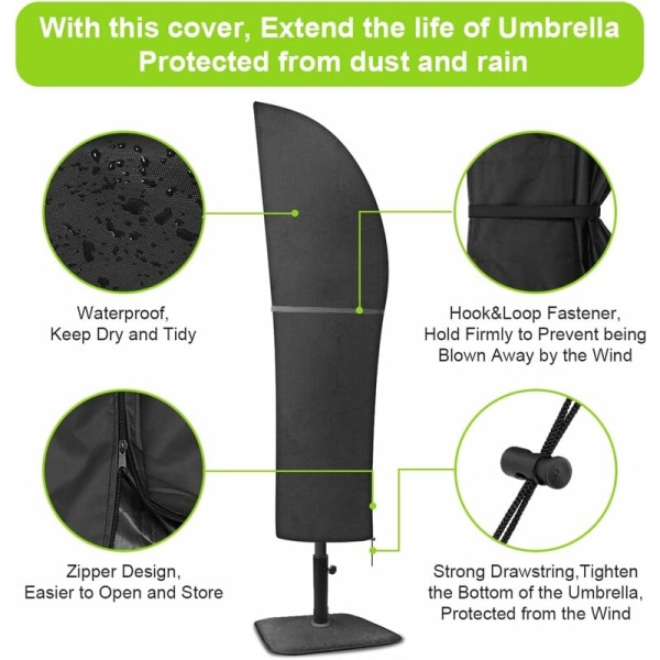 Sateenvarjon cover, vedenpitävä Oxford-sateenvarjokatos, puutarhasateenvarjo
