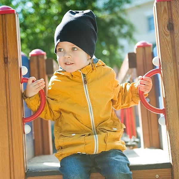 4 stycken 3-6 månader baby mössa nyfödd småbarn mjuk söt stickad ha