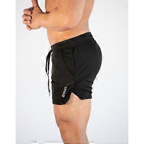 Träningsshorts för män Gymshorts Träning Bodybuilding Gym Sport Herr Casual Kläder grey 02 M