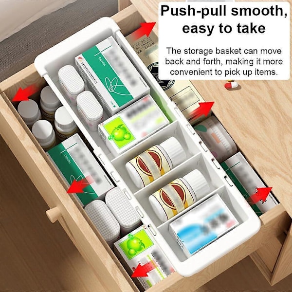 Bestickslåda för låda, plastbesticksfack, justerbar bestickslåda, besticksförvaring
