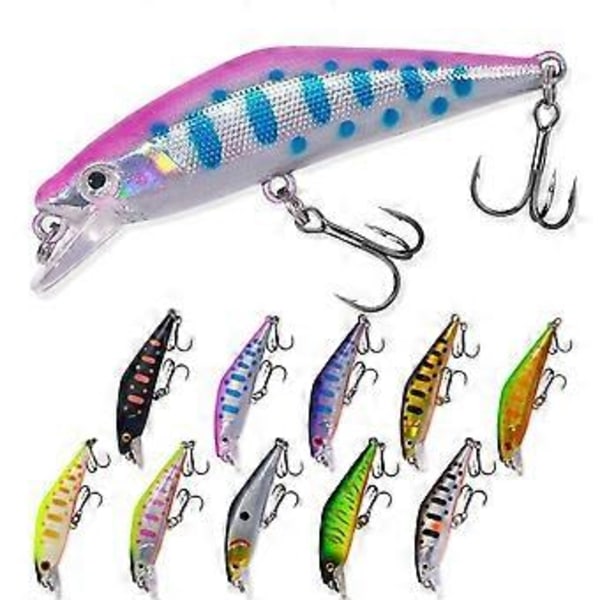 5,7 cm 3,4 g Microbe Road Lokkemad Langsomt Synkende Minnow Falsk Agn