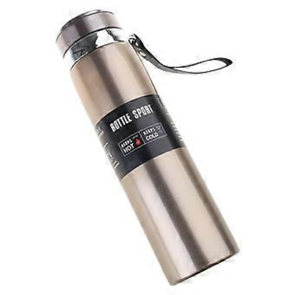 Bärbara Termosflaskor med 1000ml Kapacitet Isolerad Mugg Rostfritt Stål Vattenflaskor Dryck Håll Mugg Röd Red