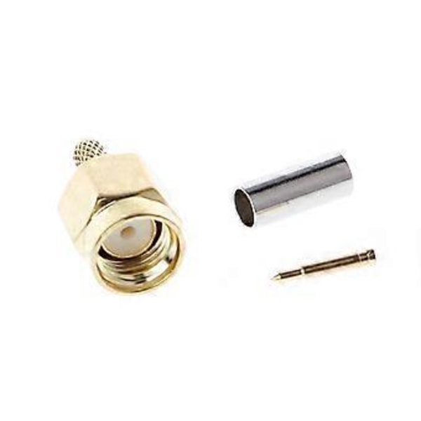 10 stk. SMA Hanstik Crimp RG174 RG316 LMR100 Kabel RF Konnektor