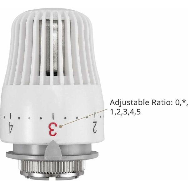 3 kpl termostaattista päätä M30 x 1,5 Vaihtopää