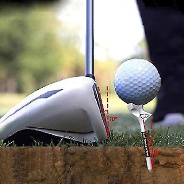 Nye Golf Tees Holdbare Golf Tees 10 Graders Hældningsdesign Reducerer Rotation Nul Modstand Mere Modstandsdygtig Over For Spil For Golfspillere Øvelse 10 stk 10pcs